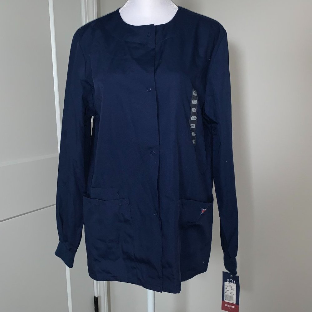 Women's Navy Scrub Top
